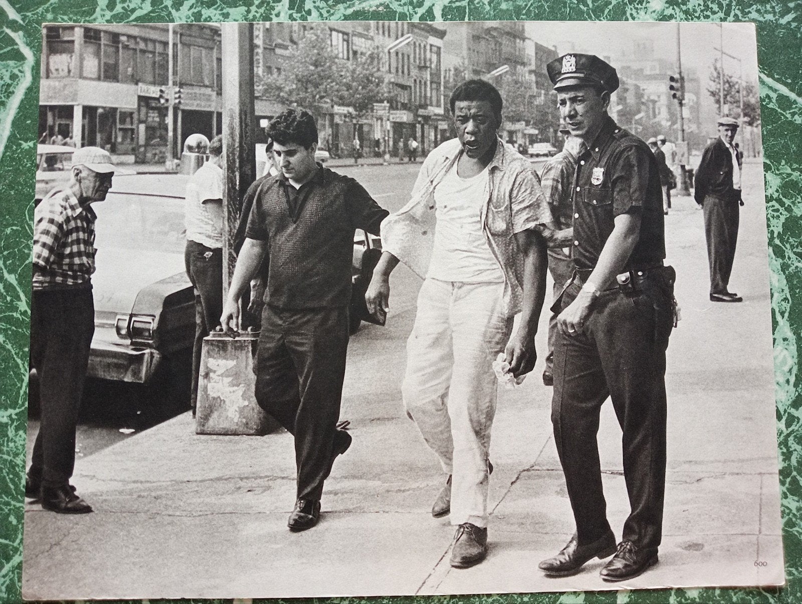 Fotogravure circa 1970 Politie USA, Verzamelen, Foto's en Prenten, Ophalen of Verzenden, 1960 tot 1980