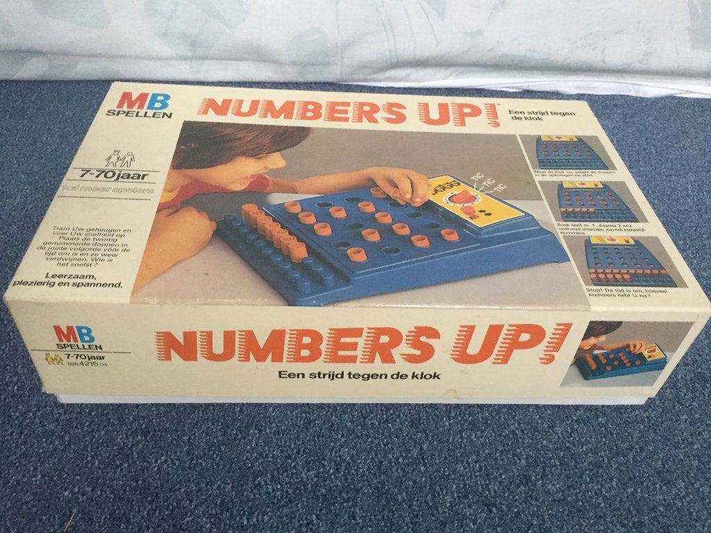 NUMBERS  UP, Hobby en Vrije tijd, MB Spellen, Ophalen of Verzenden, Zo goed als nieuw, Een of twee spelers