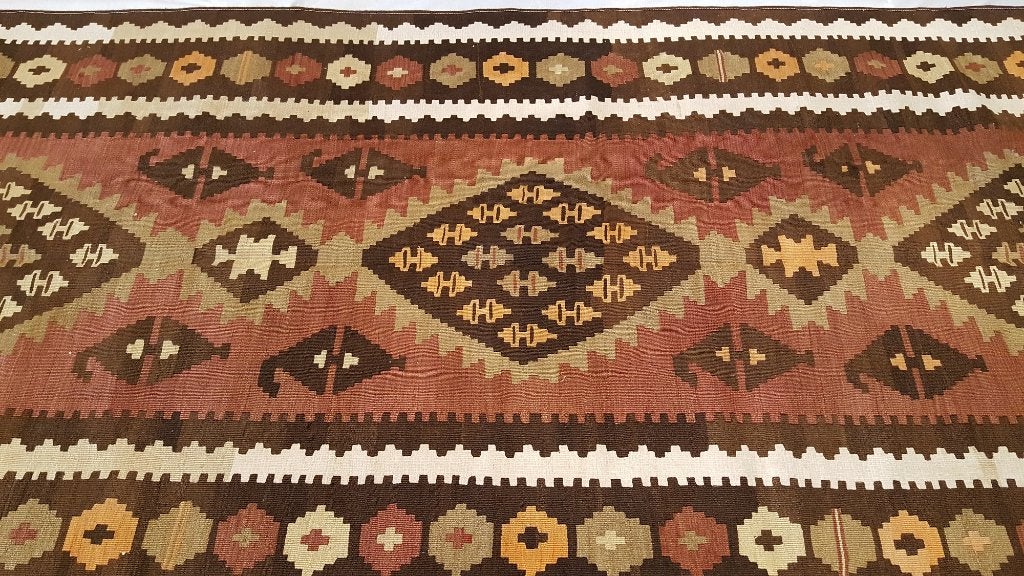 Antiek Oosterse Quba kelim 330 x130/Perzische tapijten/Loper, Ophalen of Verzenden