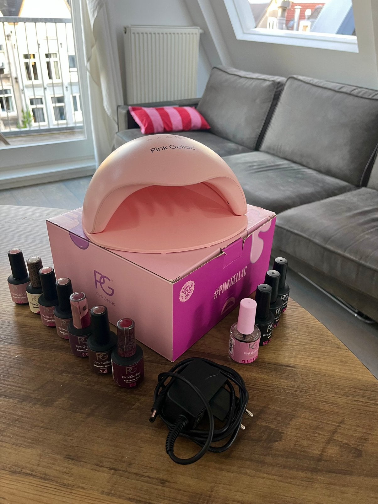 Pink gellac set incl 7 kleuren, Ophalen, Zo goed als nieuw, Overige typen