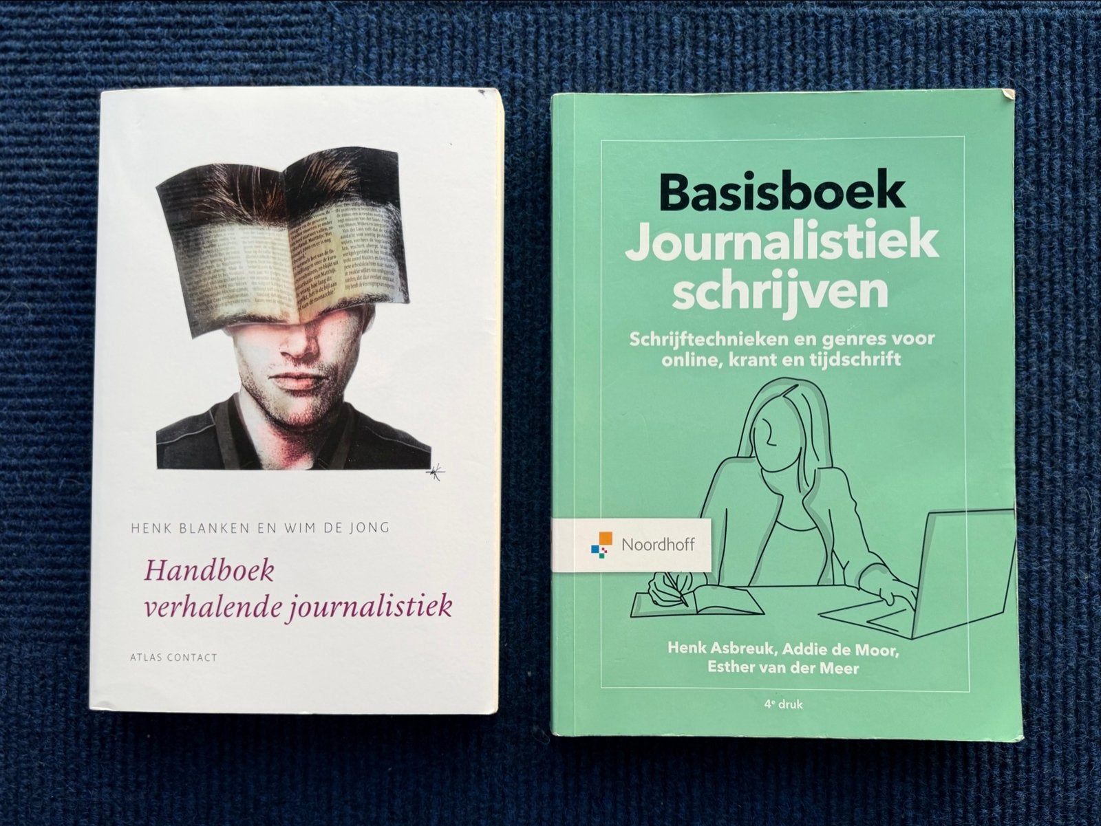 Handboek & Basisboek Journalistiek schrijven, Boeken, Verzenden, Alpha, Zo goed als nieuw, HBO