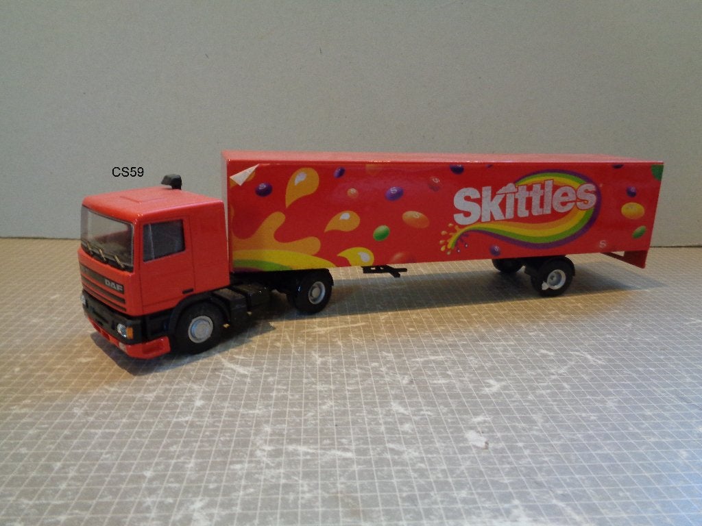 lion daf 95 skittles, Ophalen of Verzenden, Zo goed als nieuw, Bus of Vrachtwagen, Lion Toys