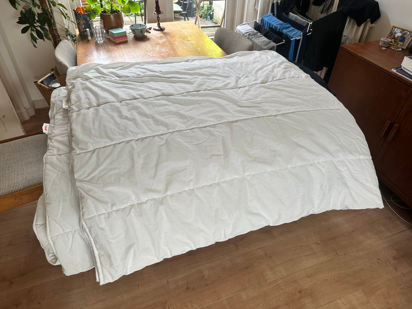 4 Seizoenen Dekbed 240x220 (Ikea), Huis en Inrichting, Ophalen, Gebruikt, Knoopsluiting, Wit