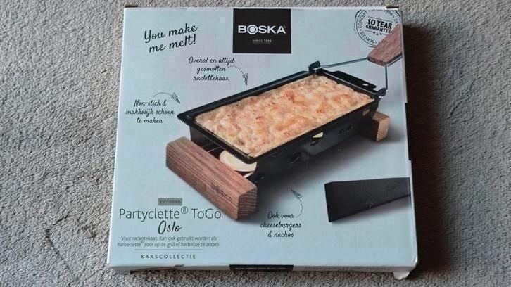 NIEUW Boska partyclette to go Oslo - raclette set -eikenhout, Huis en Inrichting, Ophalen of Verzenden, Nieuw