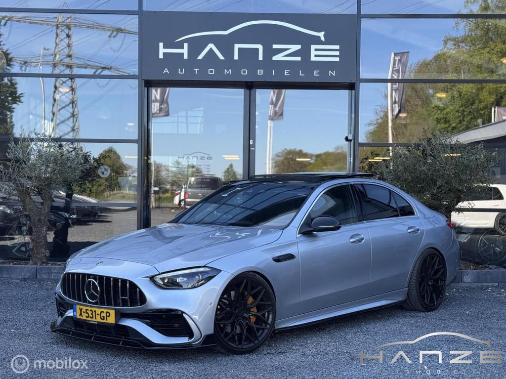 Mercedes C300d C63 AMG line|Maxton|Pano|20” Vossen|360|A, Automaat, Achterwielaandrijving, Bedrijf, Diesel