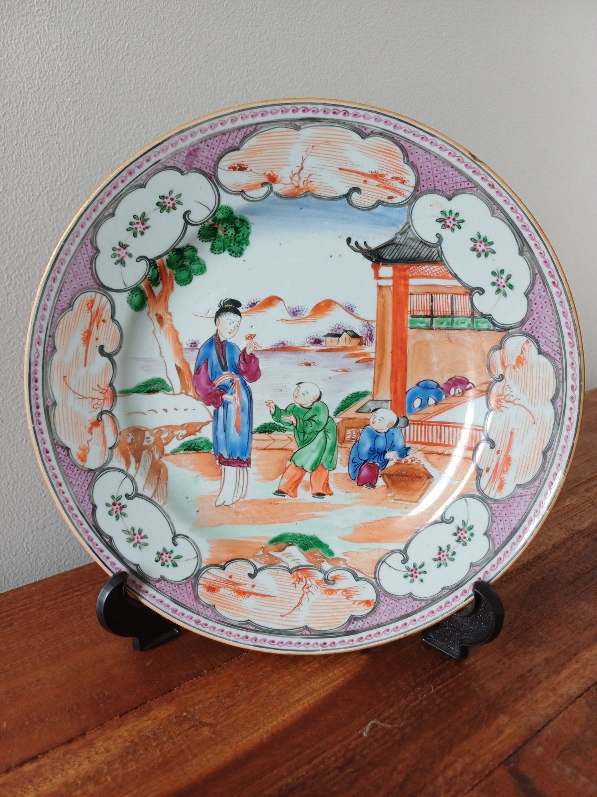 chinees manderijn bord, Antiek en Kunst, Ophalen