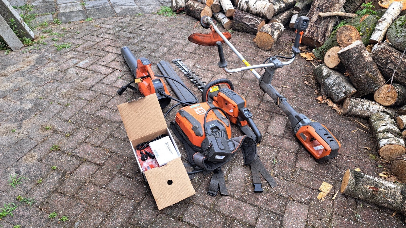 Husqvarna hoveniers set zeer kompleet schaar,bosmaaier etc, Tuin en Terras, Hand-tuingereedschap, Ophalen, Divers, ????, Husqvarna