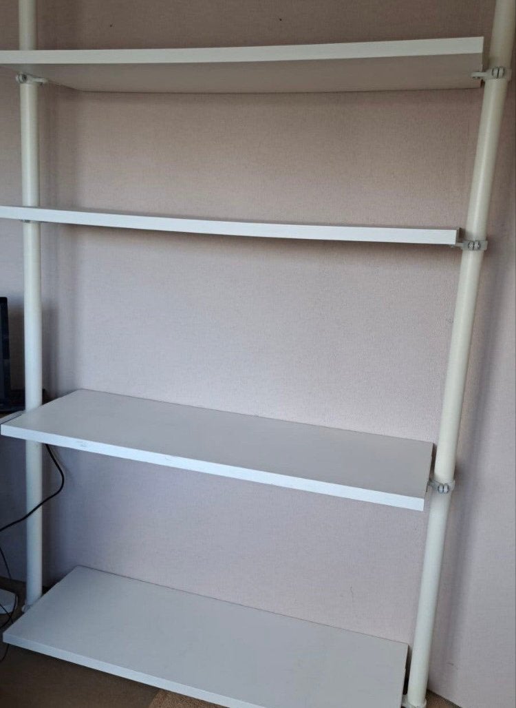 Ikea stolmen open kastsysteem wit, Ophalen, Gebruikt