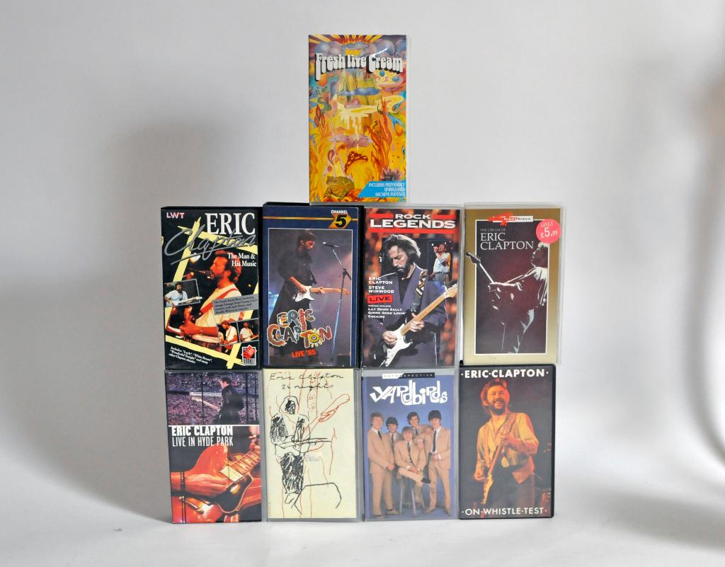 Eric Clapton VHS banden, Alle leeftijden, Ophalen of Verzenden, Gebruikt, Muziek en Concerten
