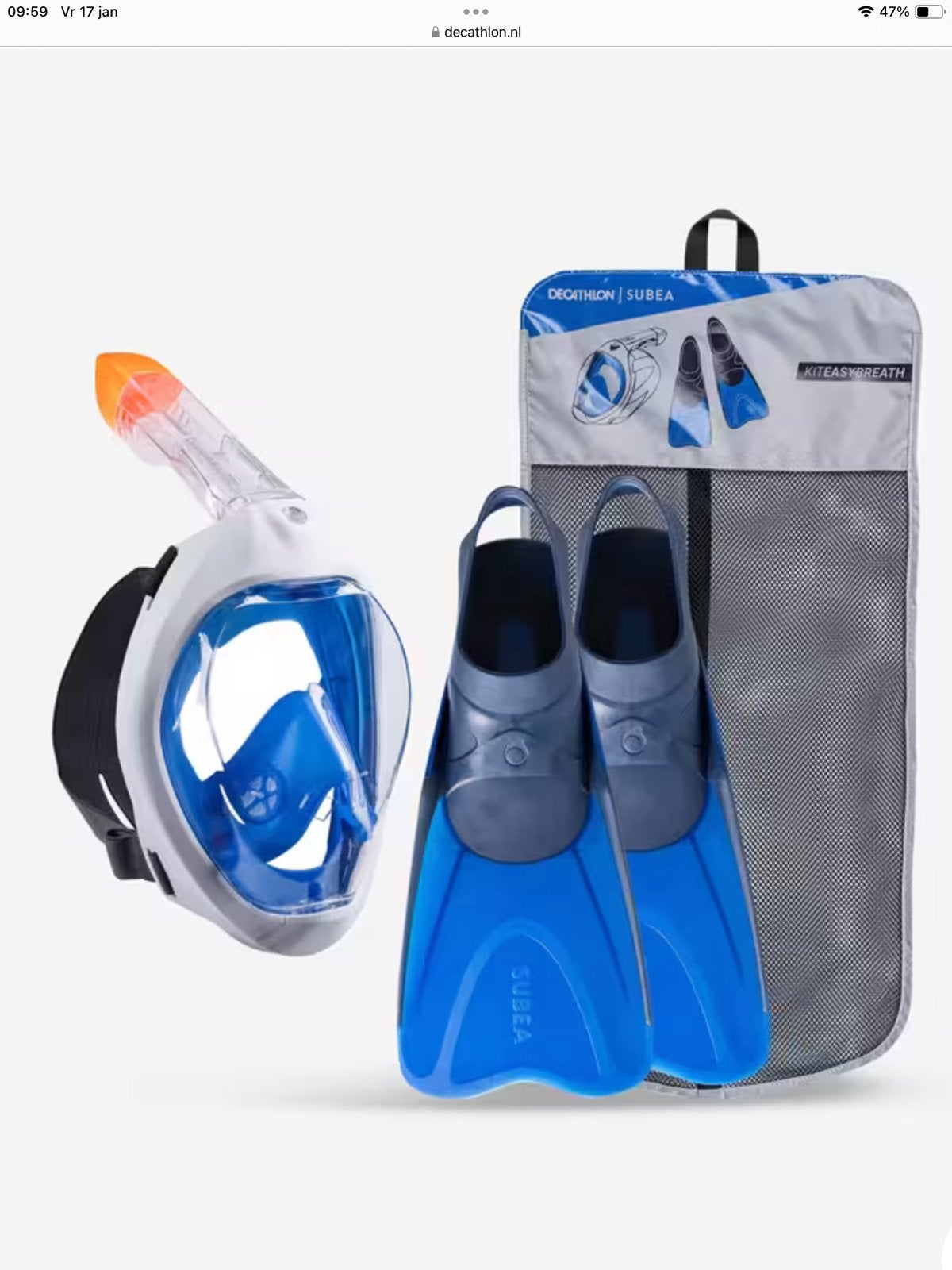 2 x snorkelset zgan, Huizen en Kamers, Op zoek naar een kamer