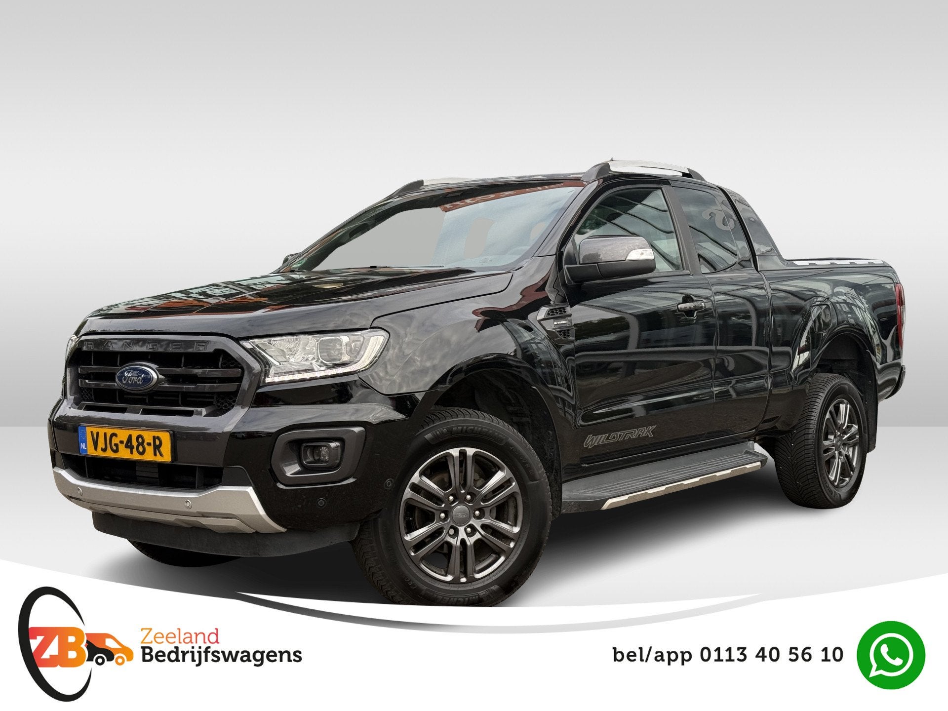 Ford Ranger 2.0 EcoBlue Wildtrak Supercab | 1e Eig | NL-auto, Auto's, Dealer onderhouden, Verwarmde buitenspiegels, 4 cilinders