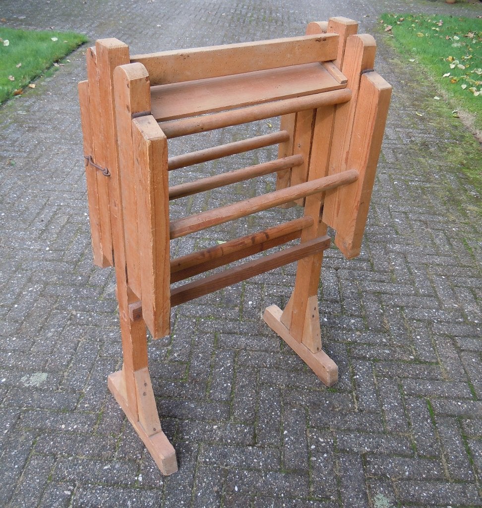 houten wasbok, Ophalen