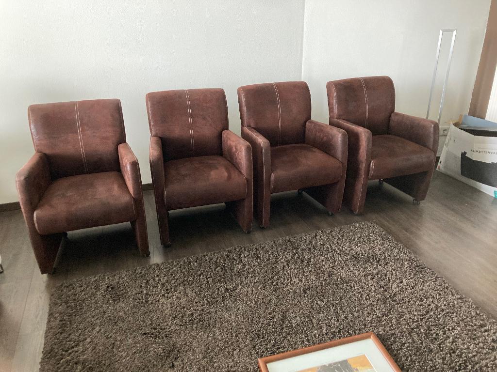 Eetkamerstoelen, Ophalen, Overige materialen, Gebruikt, Bruin