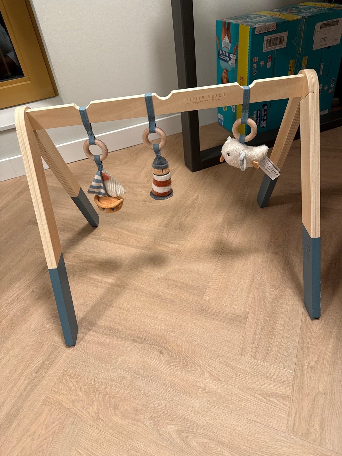 Little Dutch Babygym Houten met Speeltjes, Kinderen en Baby's, Ophalen, Zo goed als nieuw, Babygym