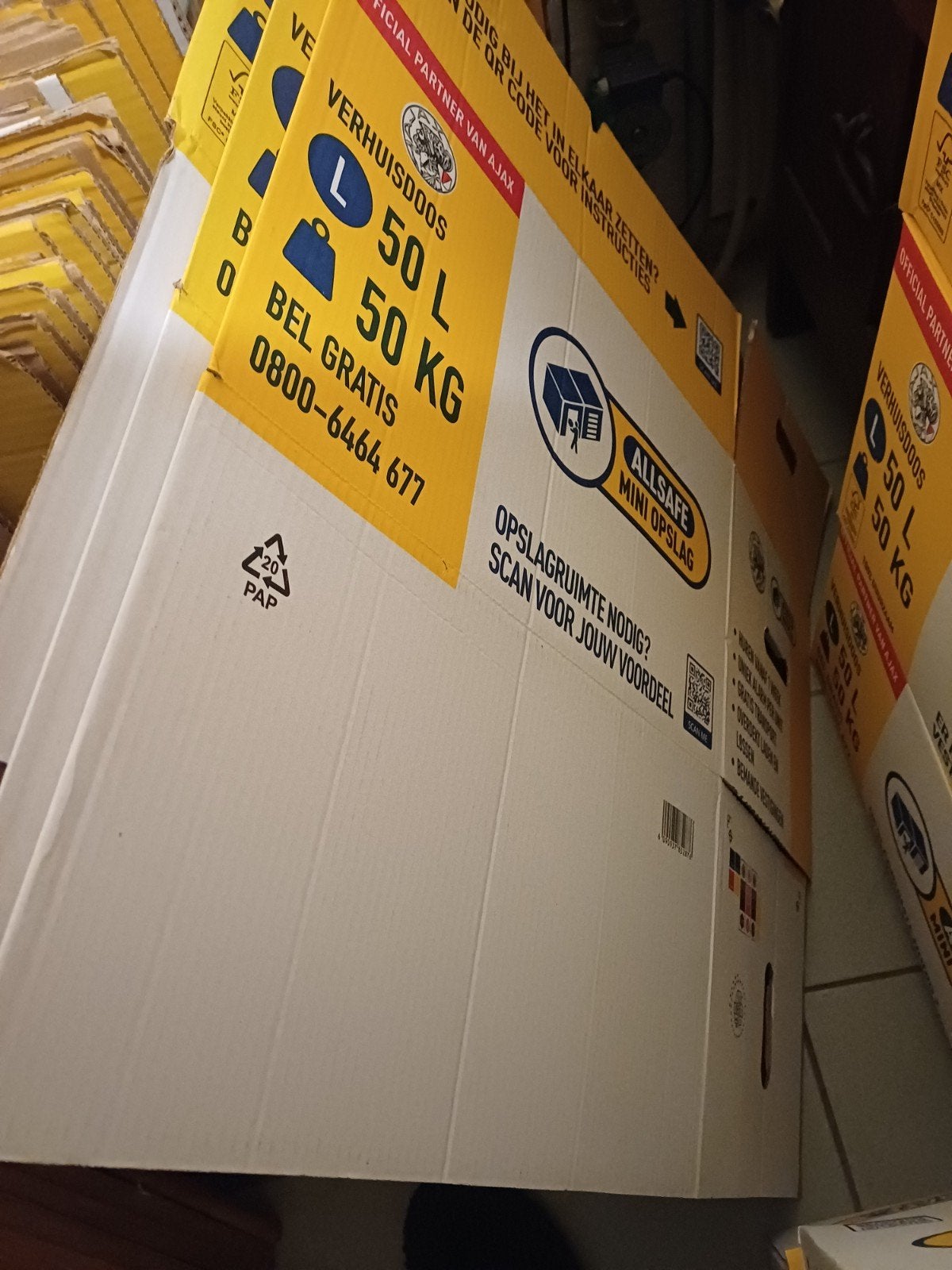 50 All Safe verhuisdozen, Ophalen, Gebruikt, 50 tot 75 cm, Minder dan 40 cm