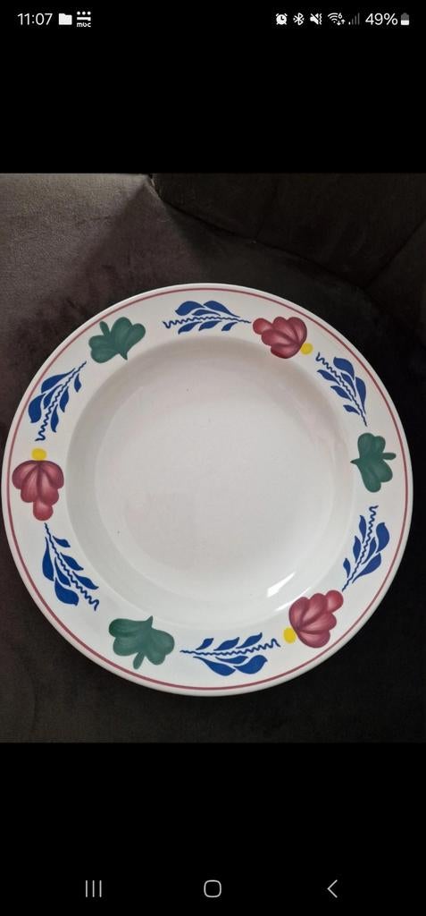 Royal Boch Boerenbont diep bord, Huis en Inrichting, Keuken | Servies, Ophalen of Verzenden, Aardewerk, Boerenbont, Bord(en)