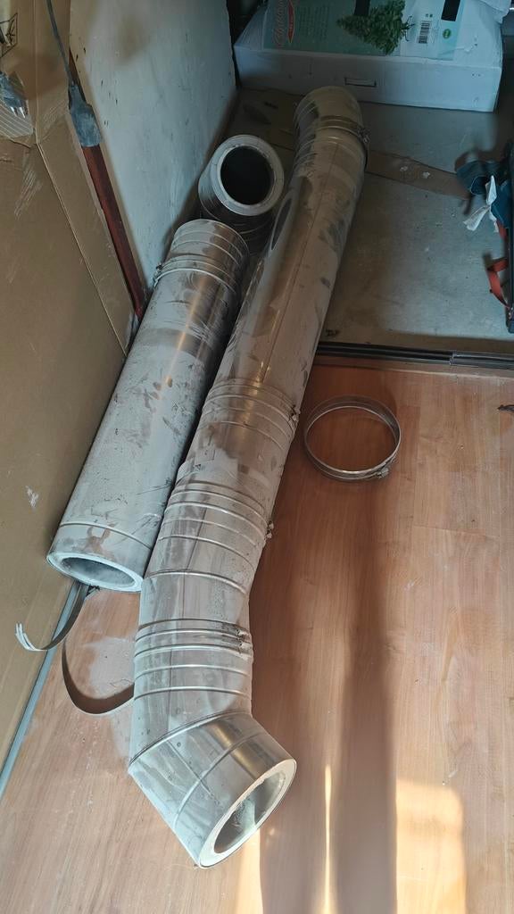 Geïsoleerd Rookkanaal 150mm - Compleet Pakket, Ophalen of Verzenden, Gebruikt, Afzuiger