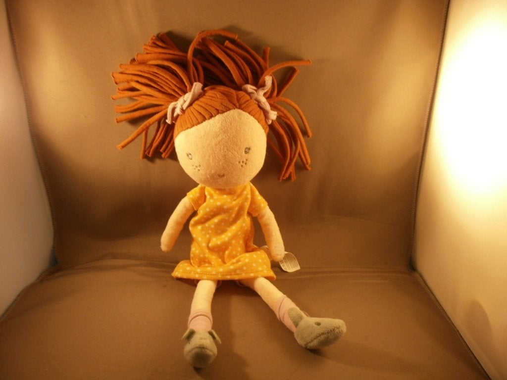 little Dutch pop meisje Sophia gele jurk met stippen 35 cm, Little Dutch, Overige typen, Ophalen of Verzenden, Zo goed als nieuw