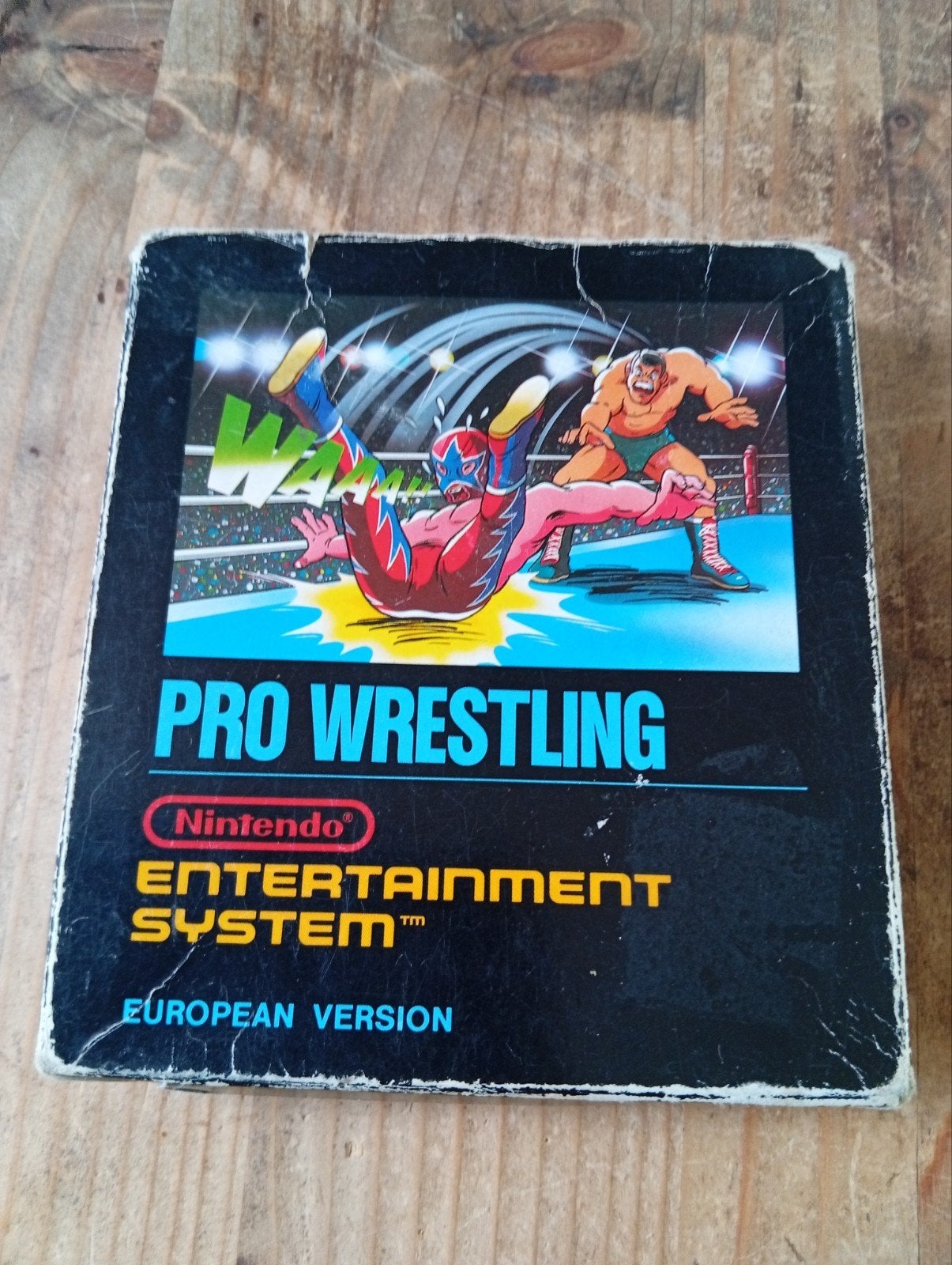 Nintendo NES – Pro Wrestling – Black Box – European Version, Gebruikt, 1 speler, Ophalen of Verzenden, Vanaf 3 jaar