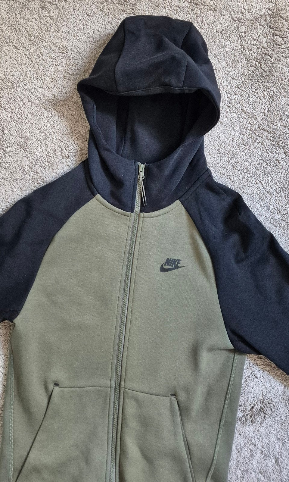 Nike Tech Fleece Hoodie Maat XS, Nike, Ophalen of Verzenden, Zo goed als nieuw, Groen