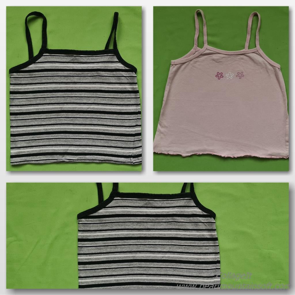 2 stuk topjes maat 116, Kinderen en Baby's, Kinderkleding | Maat 116, Meisje, Ophalen of Verzenden, Zo goed als nieuw, Shirt of Longsleeve