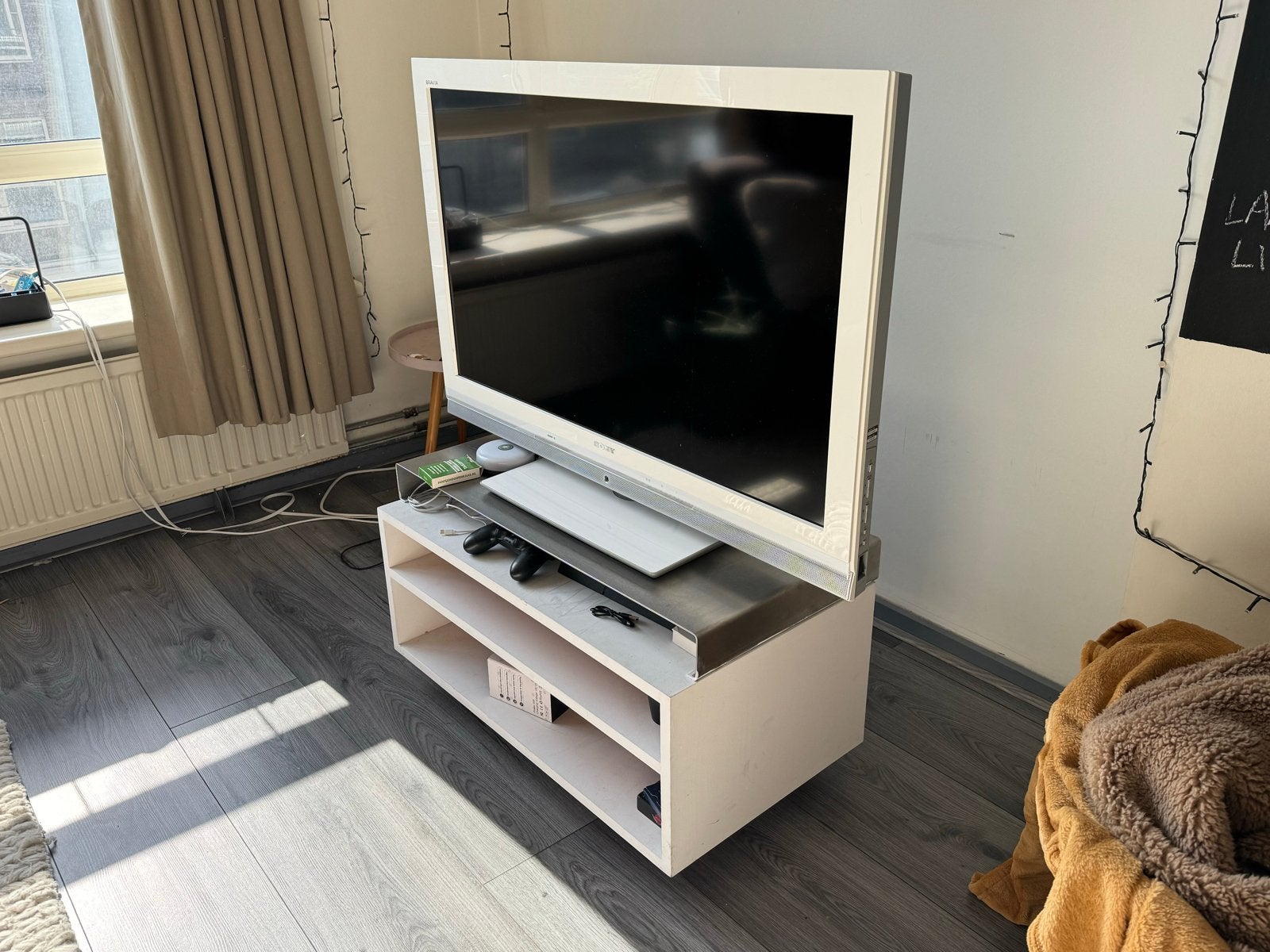 Praktisch Rollend TV Meubel - 79x45x45 CM, Huis en Inrichting, Kasten | Televisiemeubels, Ophalen, Gebruikt, 50 tot 100 cm, Minder dan 100 cm