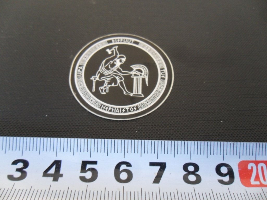 sticker Dispuut Hephaistos WPA TU, Ophalen, Zo goed als nieuw
