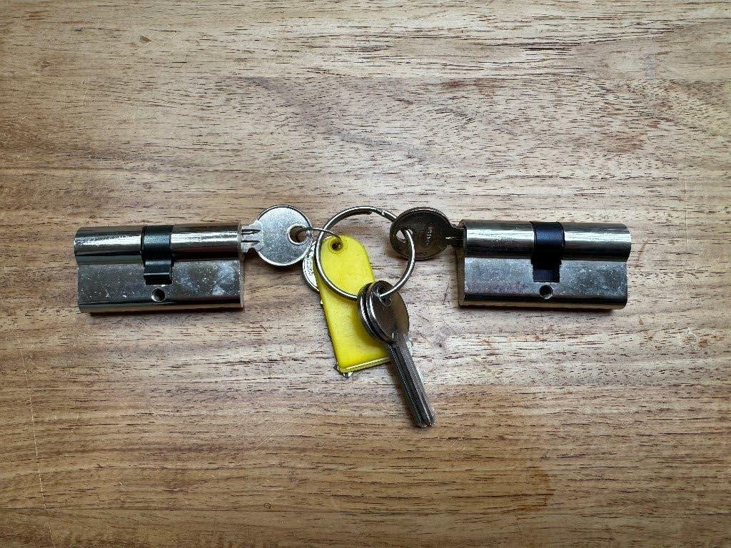deursloten, Ophalen of Verzenden, Gebruikt, Rvs, Slot