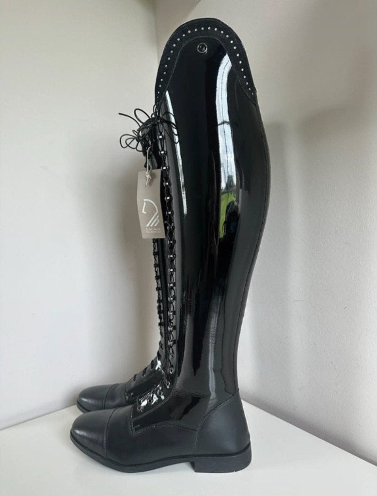 Lak paardrijlaarzen, Dressuur, Nieuw, Ophalen of Verzenden, Zwart