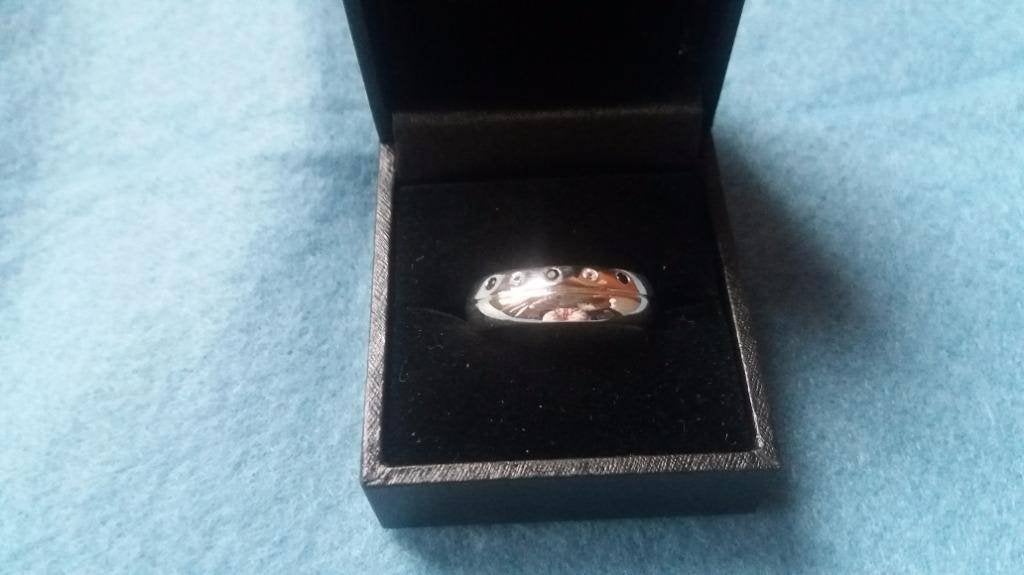 Zilveren Ring, 18 tot 19, Nieuw, Ophalen of Verzenden, Dame