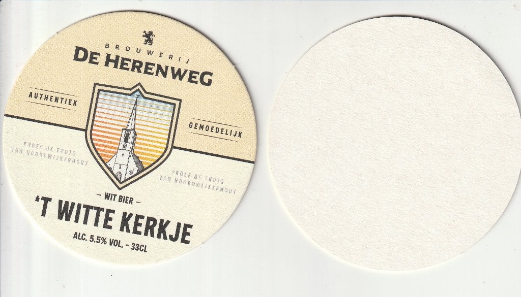 1 BIERVILTJE - NOORWIJKERHOUT - BROUWERIJ DE HERENWEG, Ophalen of Verzenden, Nieuw, Viltje(s), Overige merken