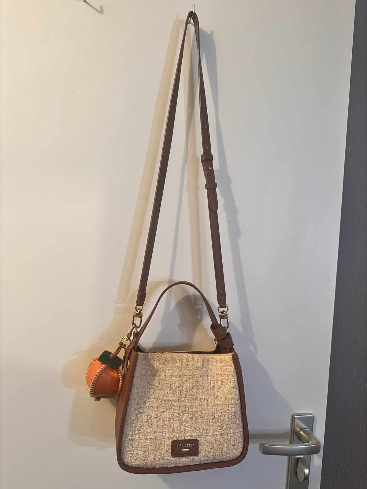 Dune London Schoudertasje - Beige/Bruin, Ophalen, Zo goed als nieuw, Beige, Schoudertasje