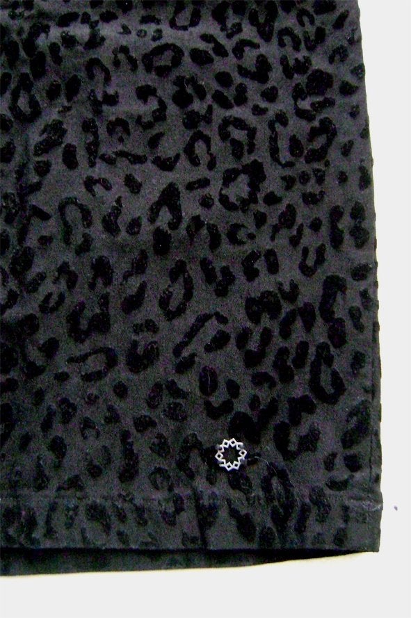 panther print koker stretch rok gothic rock punk rockabilly, Verzenden, Zwart, Zo goed als nieuw, Knielengte