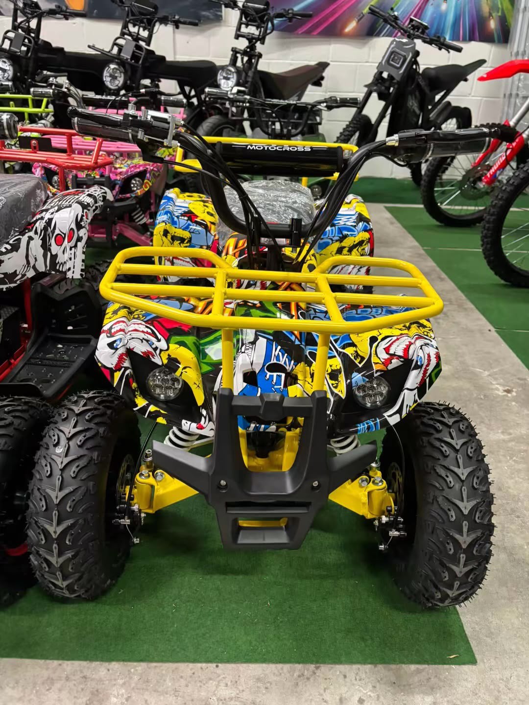 Nieuw Ultra Motocross Geel Elektrische Kinderquad 1000W 48V, Ophalen of Verzenden, Nieuw