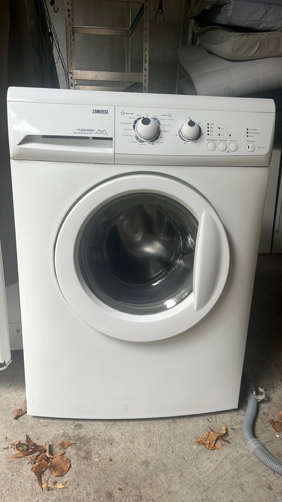 Zanussi wasmachine, Witgoed en Apparatuur, Ophalen, 1200 tot 1600 toeren, Gebruikt, 4 tot 6 kg