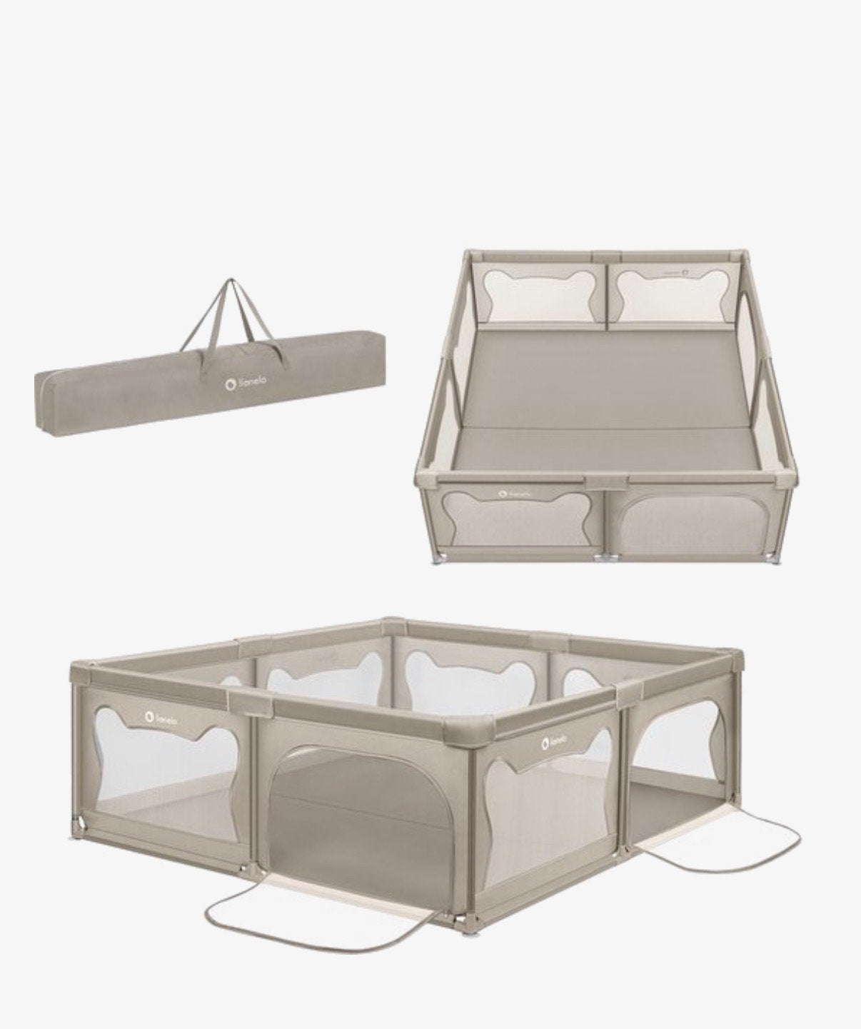 Lionelo Box met draagtas - Beige, Ophalen, Gebruikt, Vierkant
