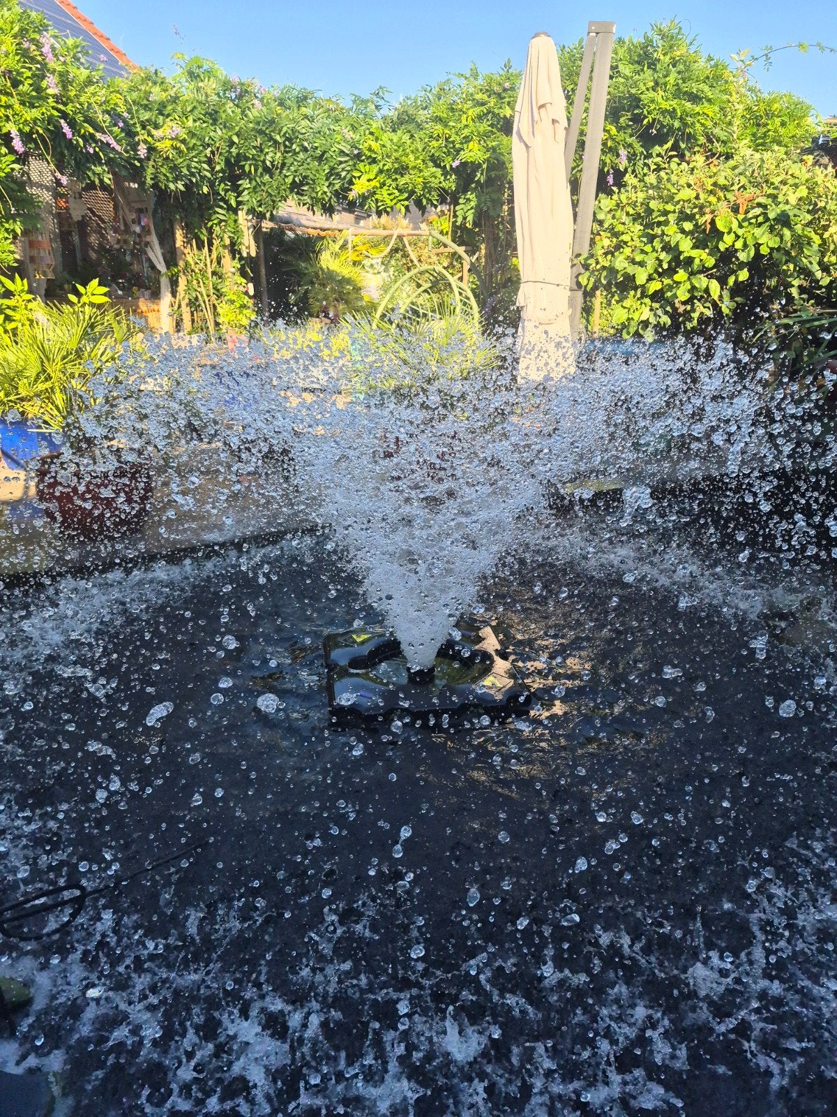 drijvende fontein vijverbeluchter 50000 liter per uur, Ophalen, Gebruikt, Vijverpomp