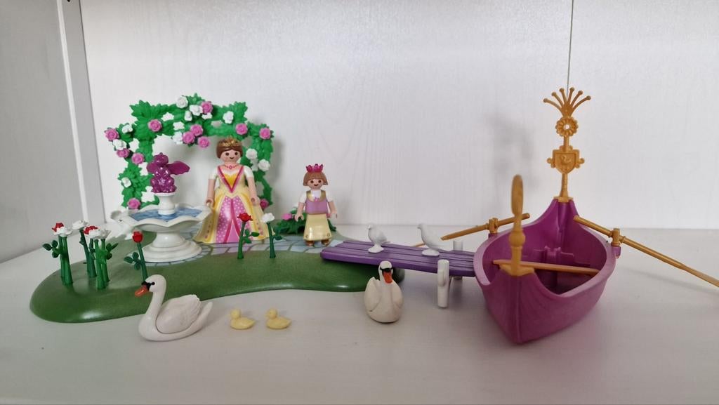 Playmobil rozentuin en boot 5456, Ophalen of Verzenden, Gebruikt