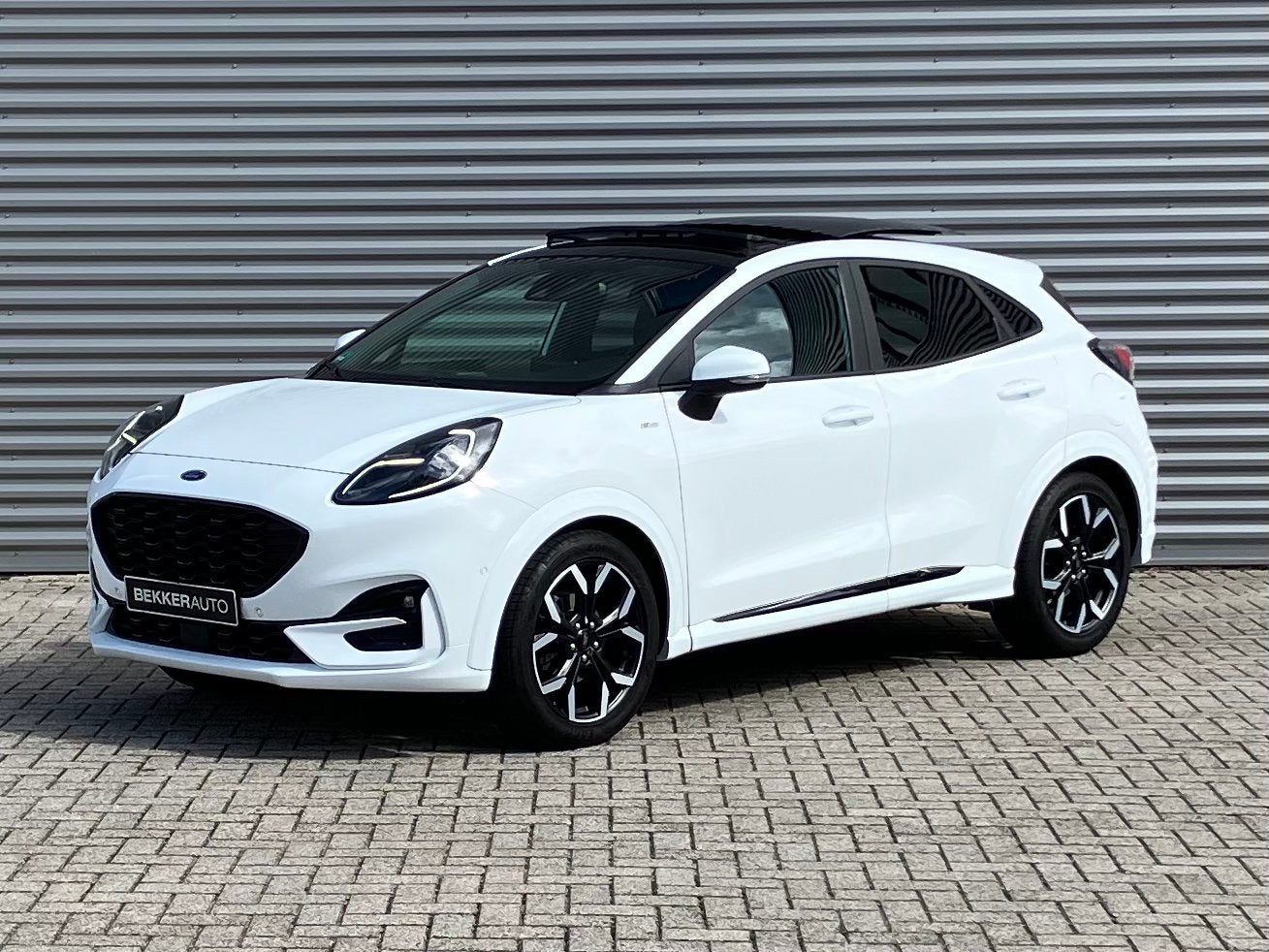 Ford Puma ST-Line X 1.0 EcoBoost 155 pk Mild Hybrid Panorama, Auto's, Voorwielaandrijving, Puma, Leder en Stof, Wit