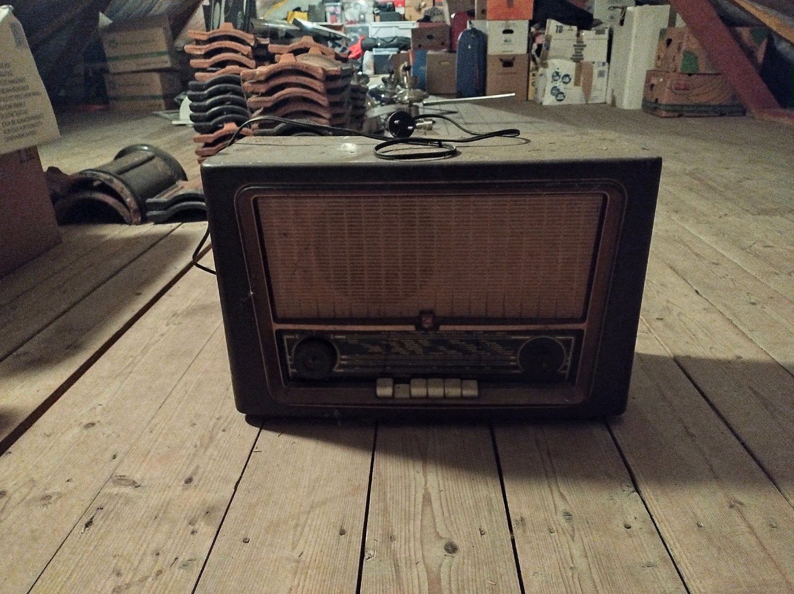 Vintage buizenradio - Decoratief object, Ophalen of Verzenden, Niet werkend, Radio