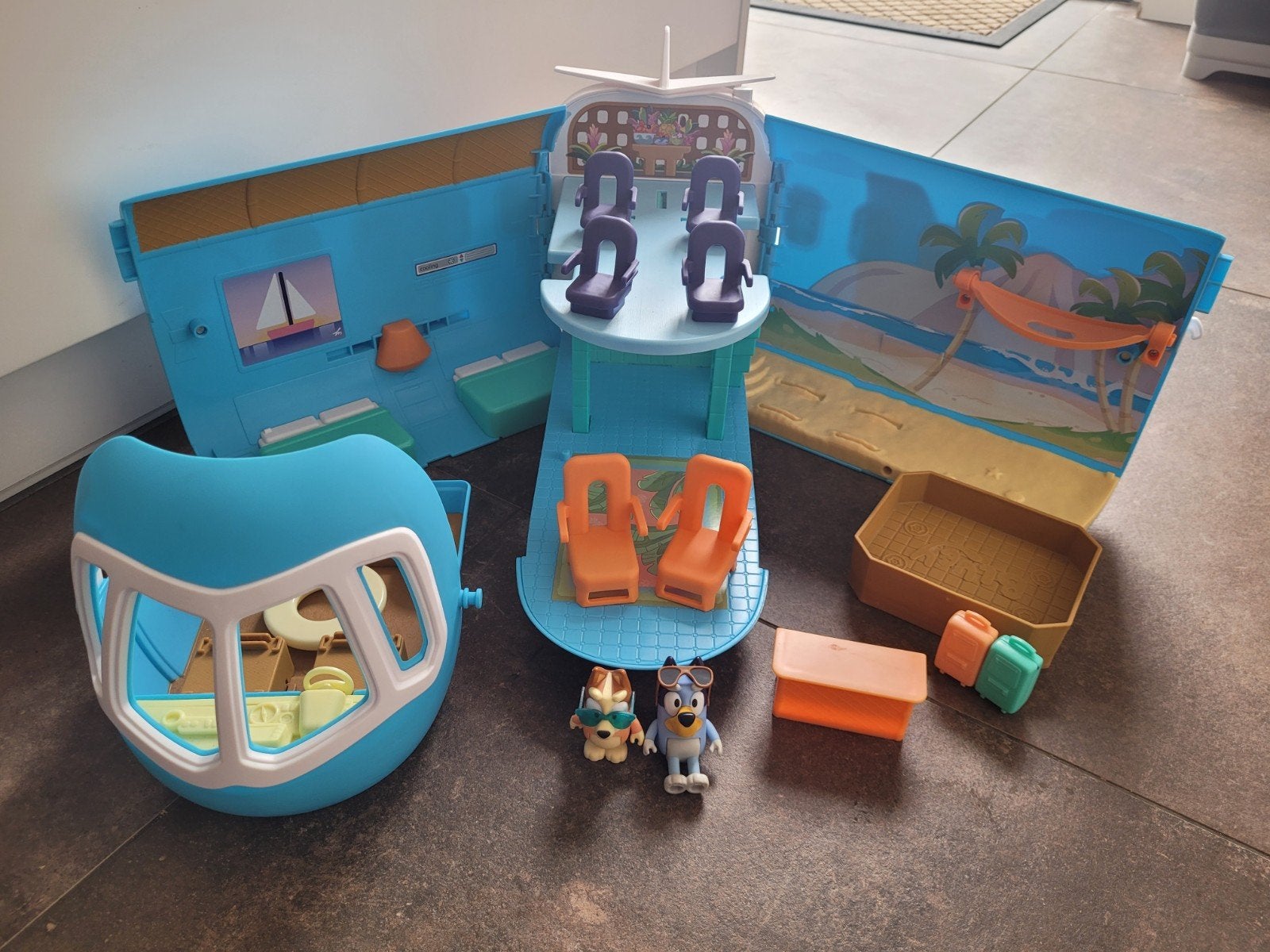 Bluey vliegtuig, Ophalen of Verzenden, Zo goed als nieuw