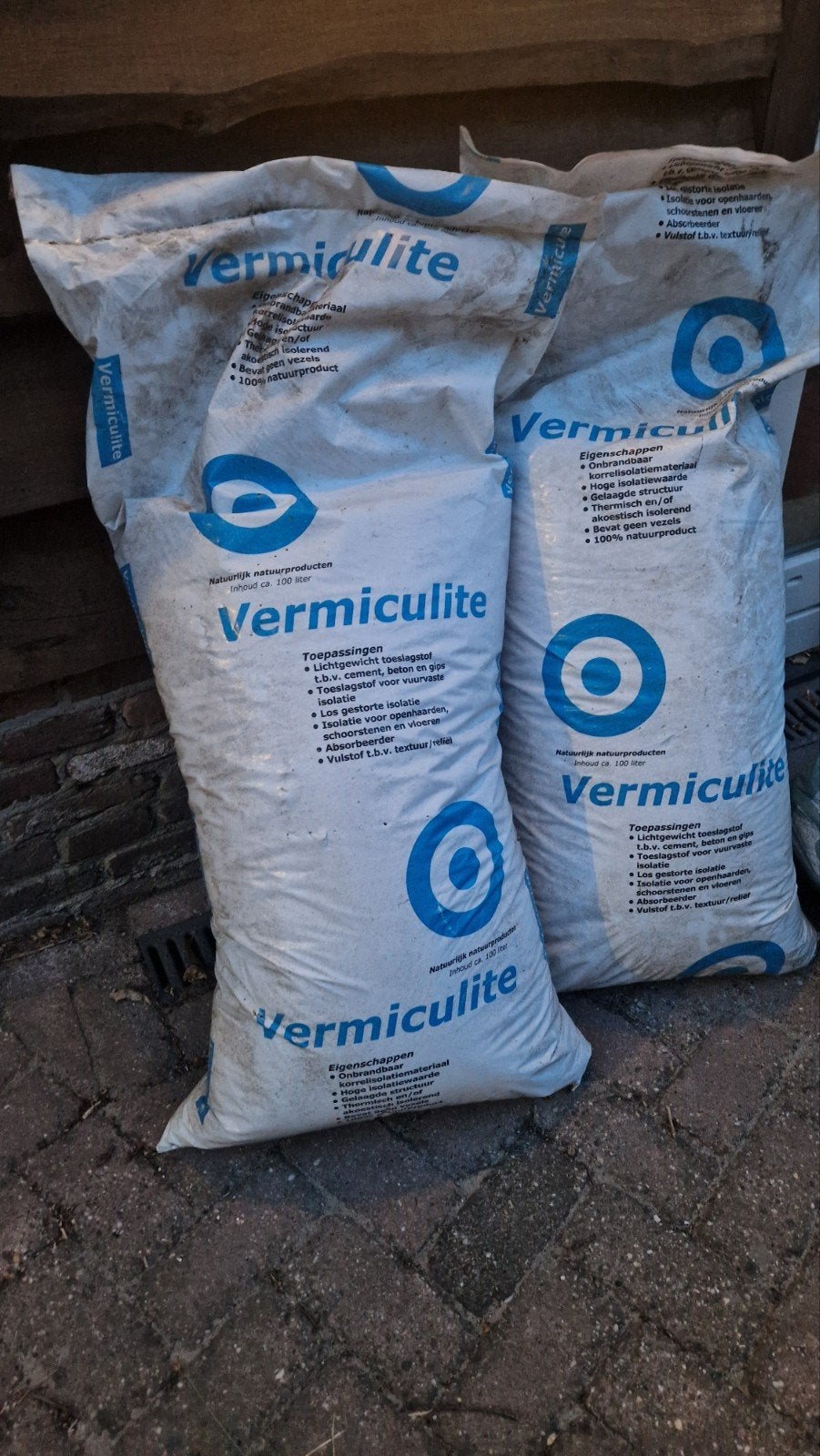 Vermiculite 1x100L zakken - Isolatie & Brandwerend, Ophalen of Verzenden