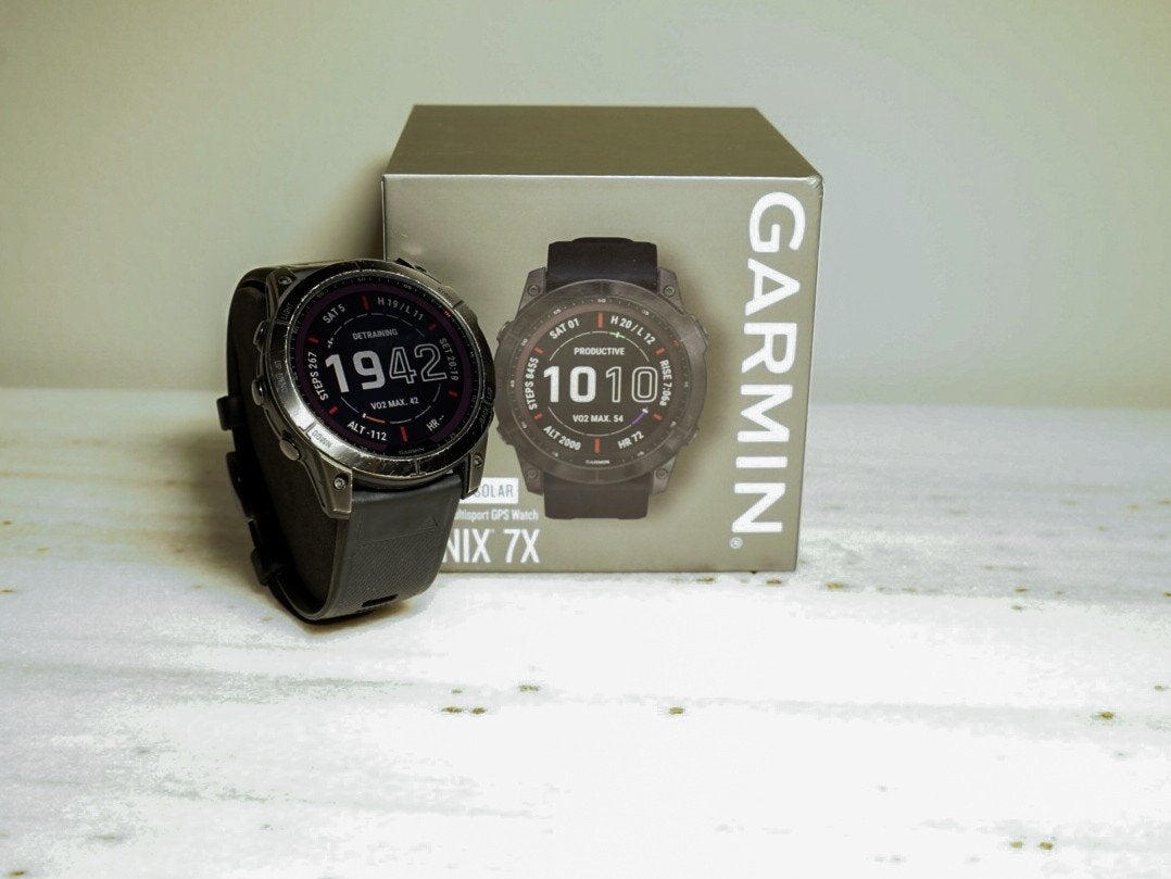 Garmin Fenix 7X Solar Sapphire - Goede staat, Zwart, Ophalen of Verzenden, Zo goed als nieuw, Waterdicht