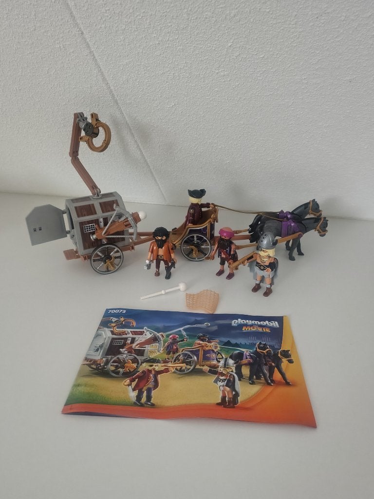 Playmobil Charlie met gevangeniswagon, Gebruikt, Complete set, Overige typen, Ophalen of Verzenden