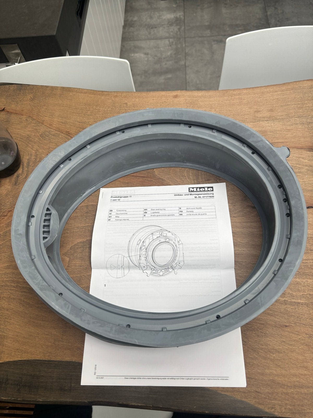 Miele manchet voor wasmachine (nieuw), Ophalen of Verzenden, Nieuw