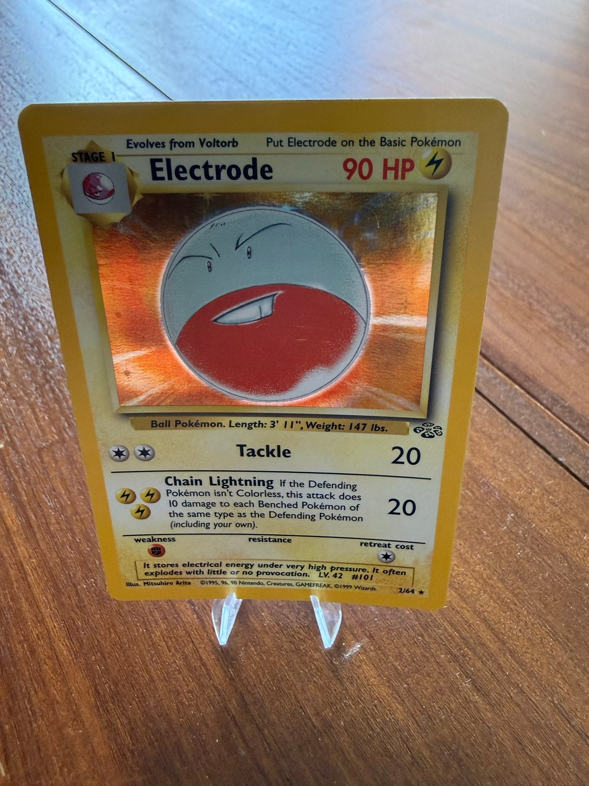Electrode 2/64 Jungle Set, Ophalen of Verzenden, Zo goed als nieuw, Losse kaart, Foil