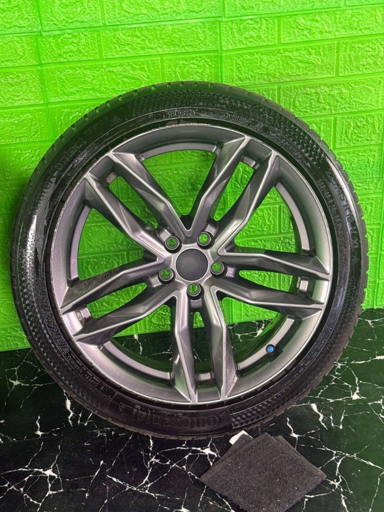 Audi A1 S1 Golf 4 Bora A3 velgen 18" 5x100 winterset 8mm, Niet ingevuld, 18 inch, Gebruikt, Banden en Velgen