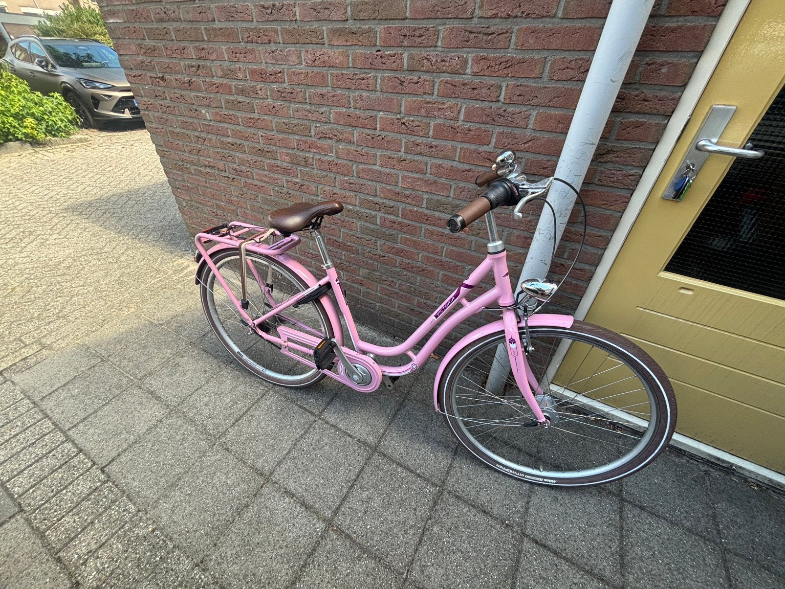 Meisjes roze Victoria fiets frame 45cm, Ophalen, Zo goed als nieuw, 26 inch of meer, Versnellingen