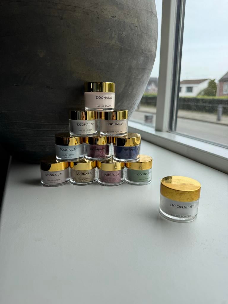 DOONAILS nail dip powder, Gebruikt, Verzenden, Wit, Handen en Nagels