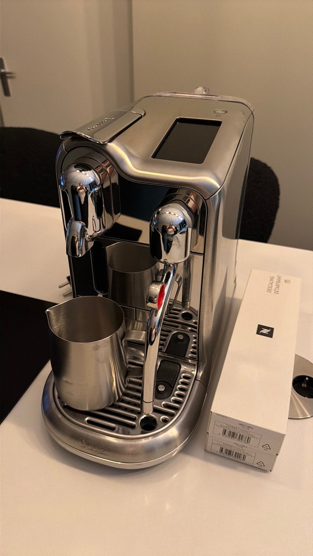 Nespresso creatista pro RVS, Witgoed en Apparatuur, Koffiezetapparaten, Koffiepads en cups, Koffiemachine, Ophalen of Verzenden
